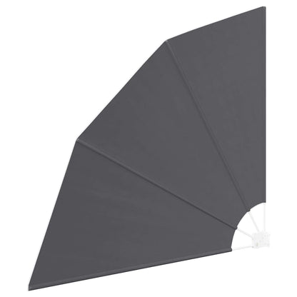 Balkon Sichtschutz Schwarz 160 x 160 cm Stoff