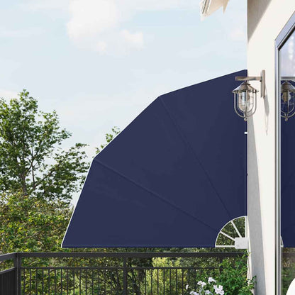 Balkon Sichtschutz Marineblau 140 x 140 cm Stoff