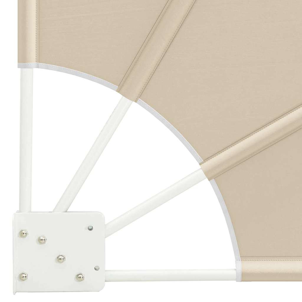 Balkon Sichtschutz Beige 140 x 140 cm Stoff