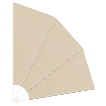 Balkon Sichtschutz Beige 140 x 140 cm Stoff