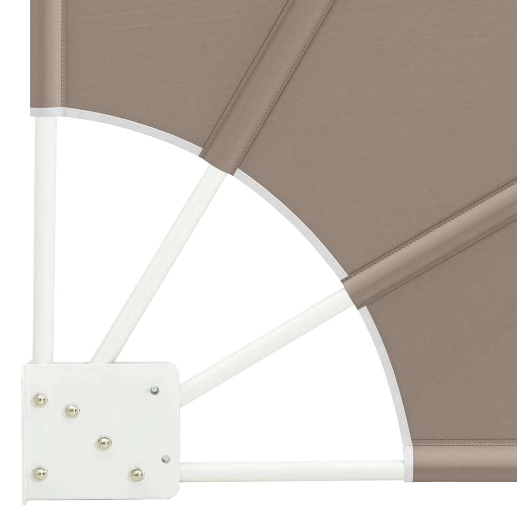 Balkon Sichtschutz Taupe 140 x 140 cm Stoff