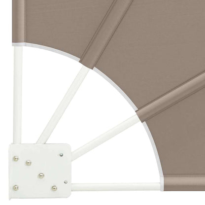 Balkon Sichtschutz Taupe 140 x 140 cm Stoff