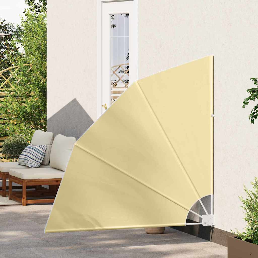 Balkon Sichtschutz Sandfarbe 140 x 140 cm Stoff