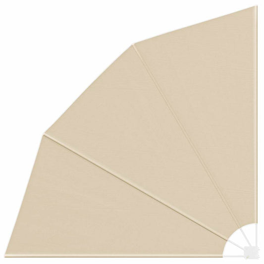 Balkon Sichtschutz Beige 210 x 210 cm Stoff