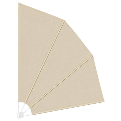 Balkon Sichtschutz Beige 210 x 210 cm Stoff