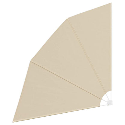 Balkon Sichtschutz Beige 210 x 210 cm Stoff