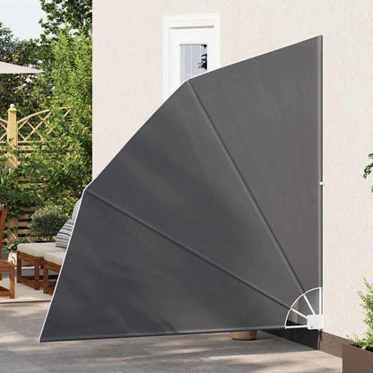 Balkon Sichtschutz Schwarz 210 x 210 cm Stoff