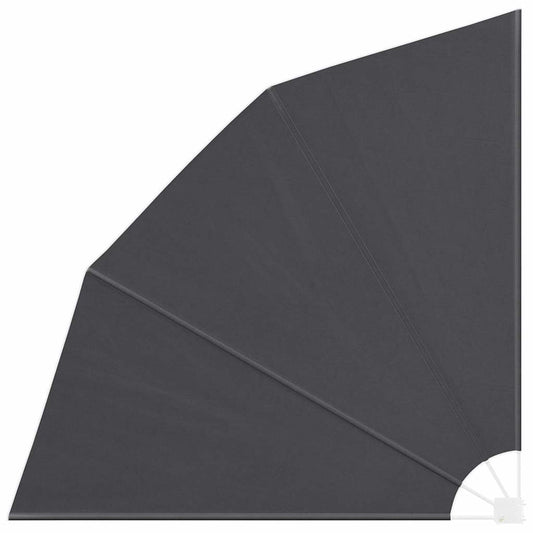 Balkon Sichtschutz Schwarz 210 x 210 cm Stoff