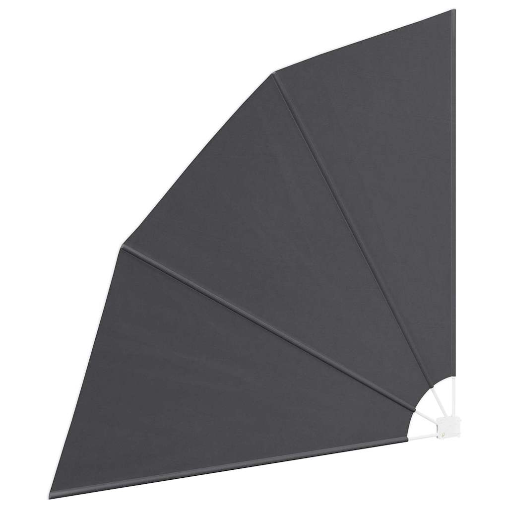 Balkon Sichtschutz Schwarz 210 x 210 cm Stoff