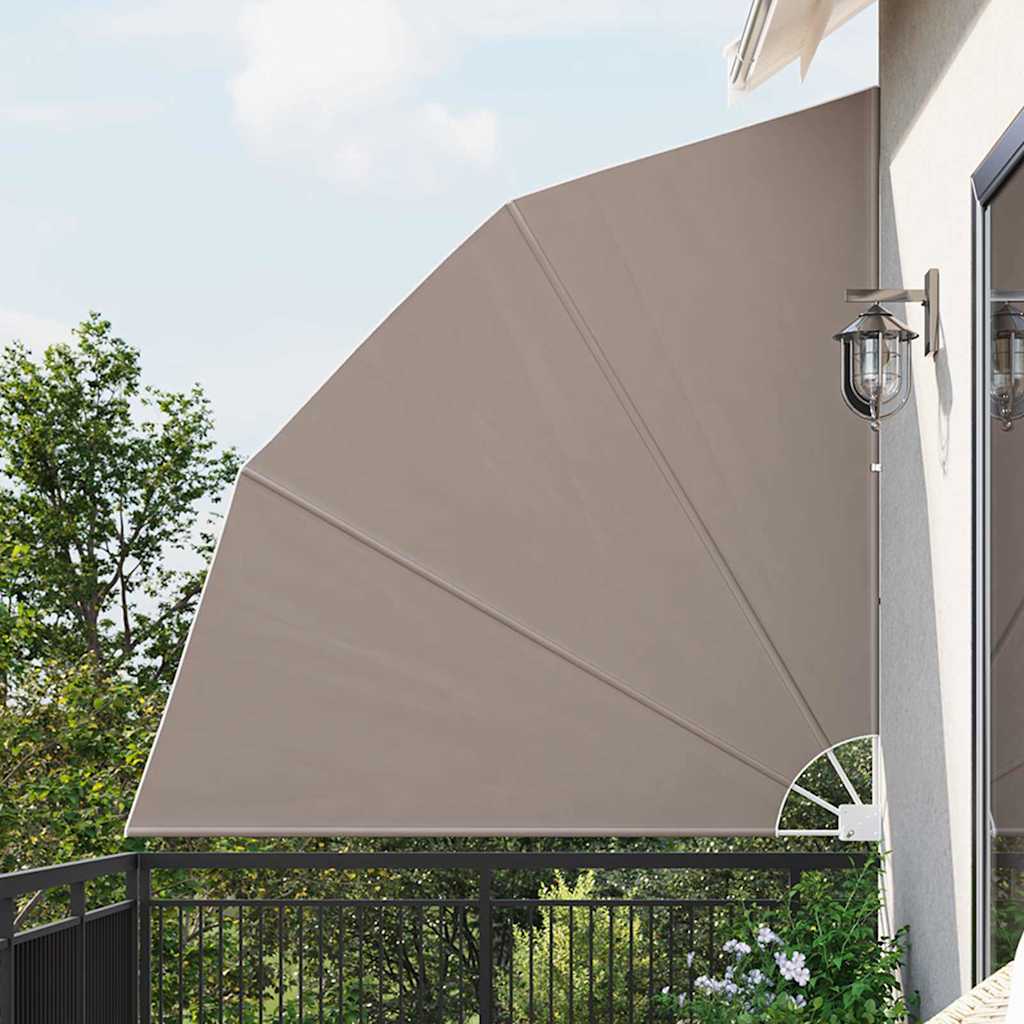 Balkon Sichtschutz Taupe 210 x 210 cm Stoff