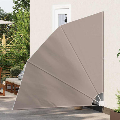 Balkon Sichtschutz Taupe 210 x 210 cm Stoff