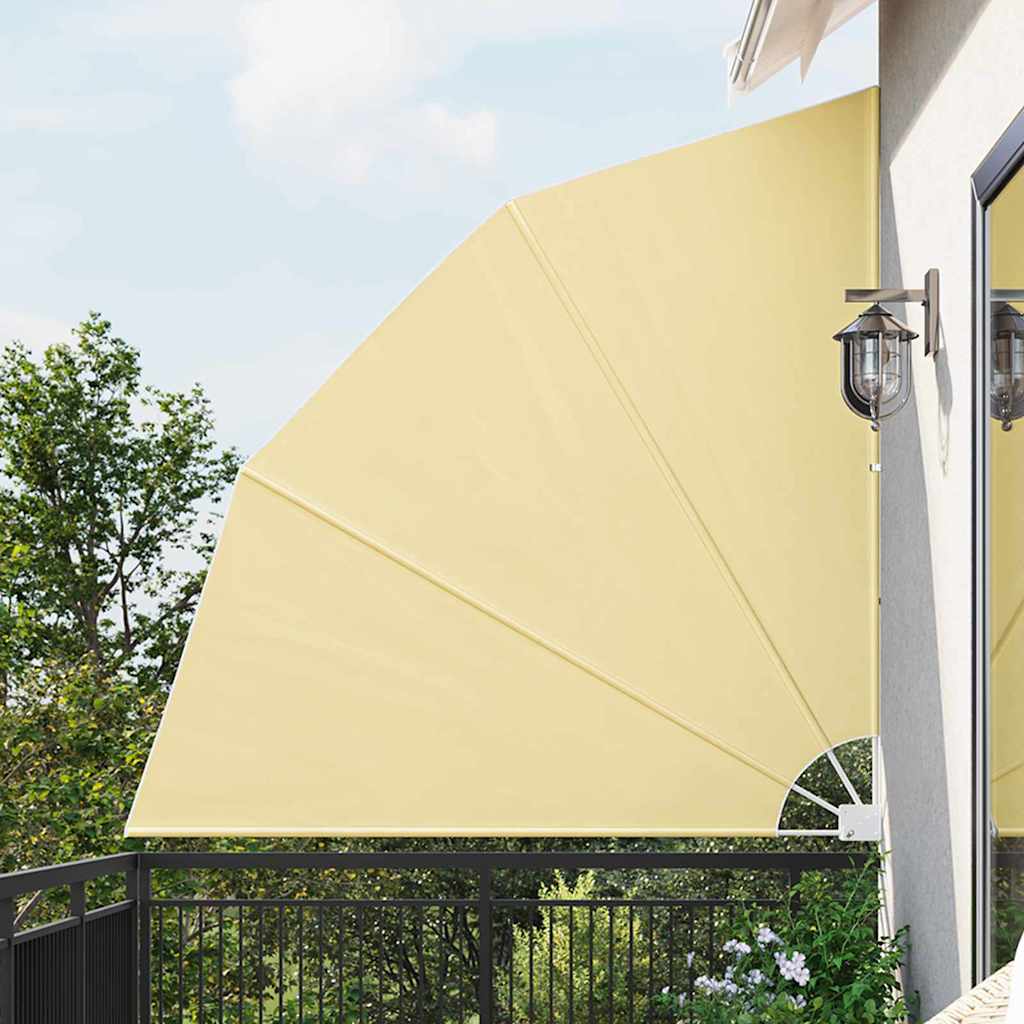 Balkon Sichtschutz Sandfarbe 210 x 210 cm Stoff