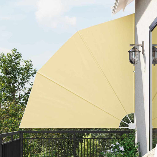 Balkon Sichtschutz Sandfarbe 210 x 210 cm Stoff