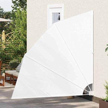 Balkon Sichtschutz Weiß 210 x 210 cm Stoff