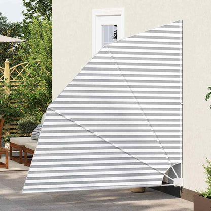 Balkon Sichtschutz Anthrazit und Weiß 210 x 210 cm Stoff