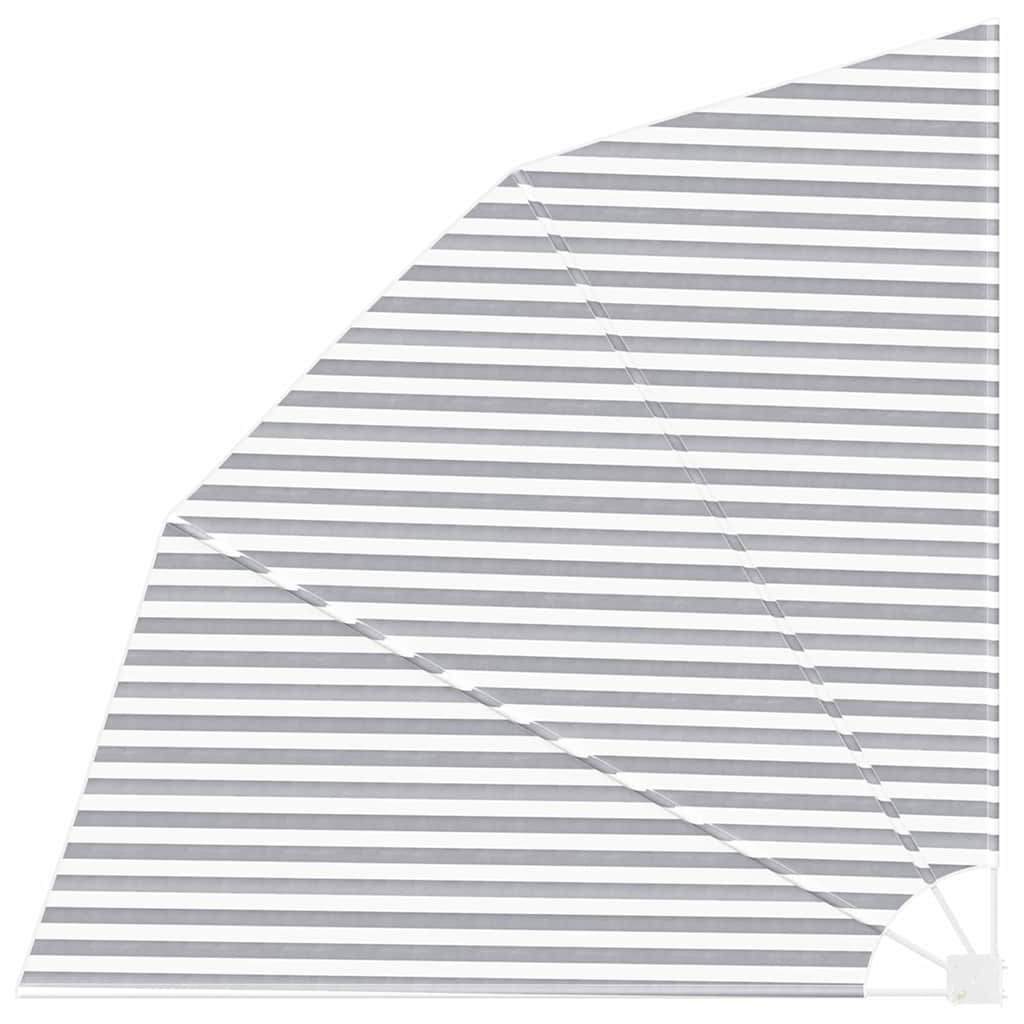 Balkon Sichtschutz Anthrazit und Weiß 210 x 210 cm Stoff