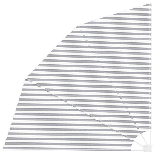 Balkon Sichtschutz Anthrazit und Weiß 210 x 210 cm Stoff