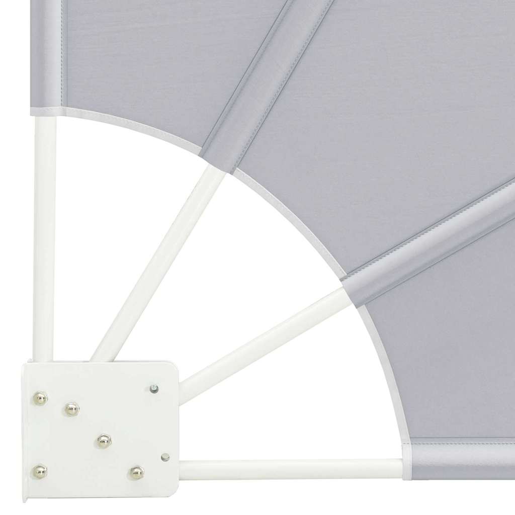 Balkon Sichtschutz Grau 115 x 115 cm Stoff