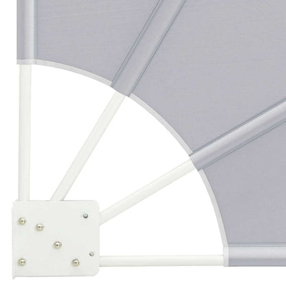 Balkon Sichtschutz Grau 115 x 115 cm Stoff