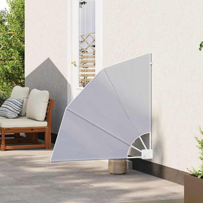 Balkon Sichtschutz Grau 115 x 115 cm Stoff