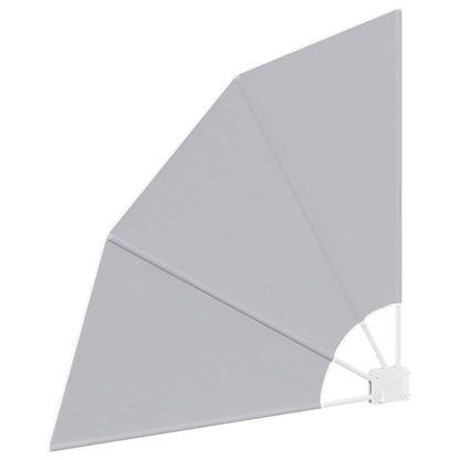 Balkon Sichtschutz Grau 115 x 115 cm Stoff