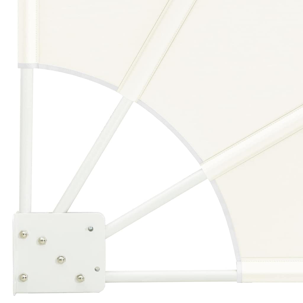 Balkon Sichtschutz Creme 160 x 160 cm Stoff