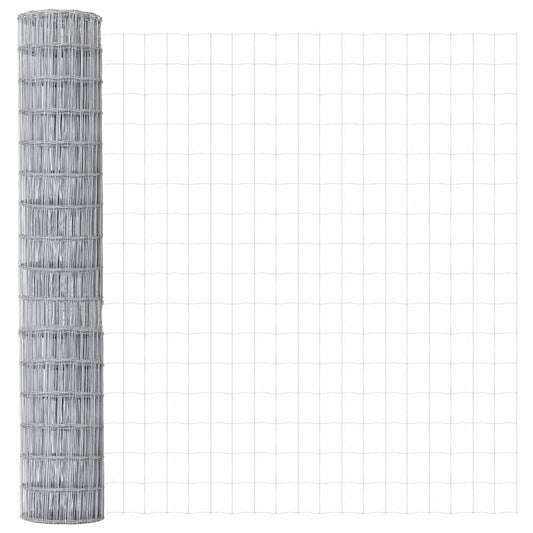 Eurozaun Silber 1,5 x 10 m Feuerverzinktes Eisen