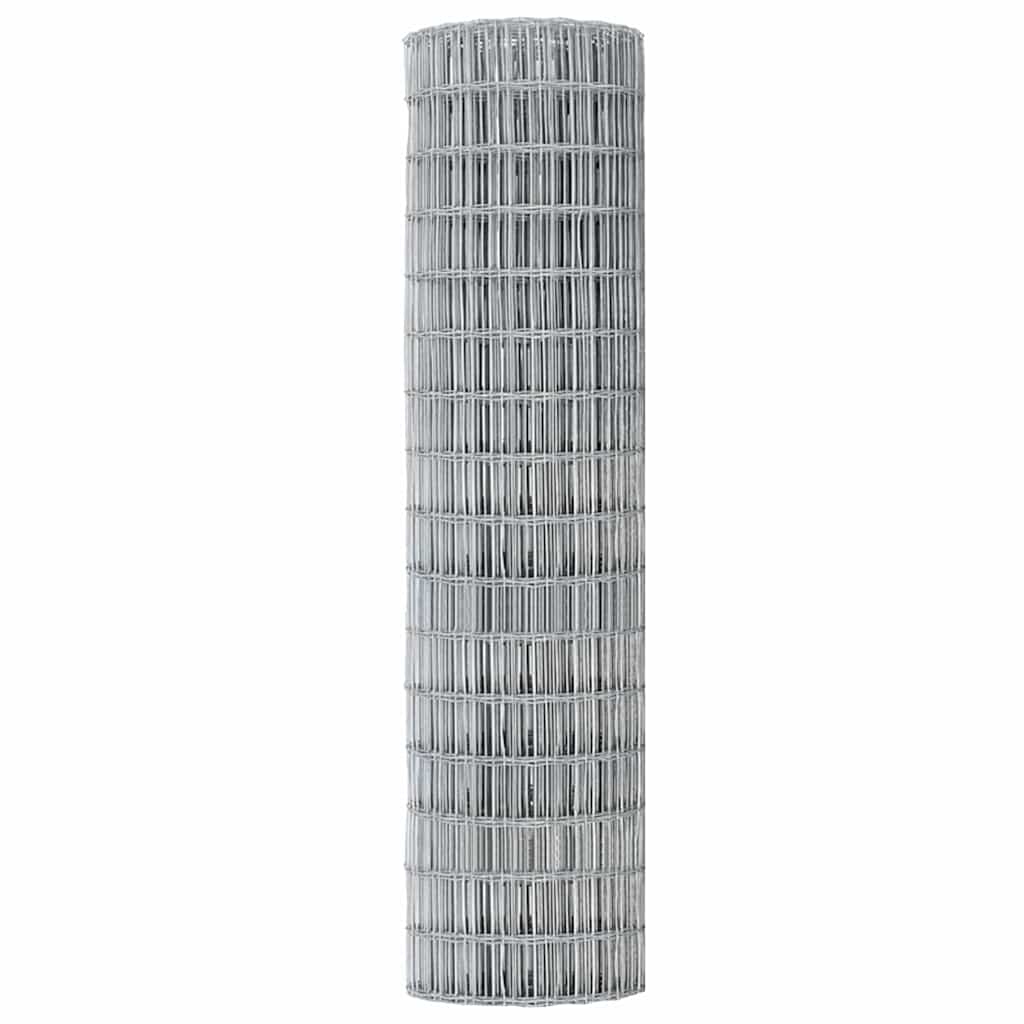 Eurozaun Silber 1 x 25 m Feuerverzinktes Eisen