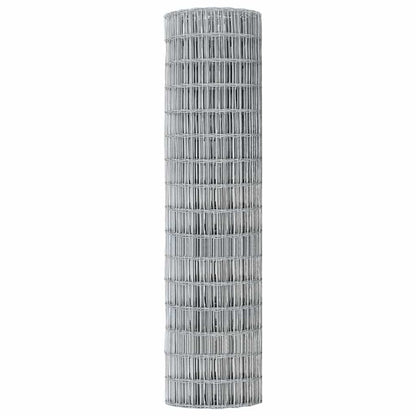 Eurozaun Silber 1 x 25 m Feuerverzinktes Eisen