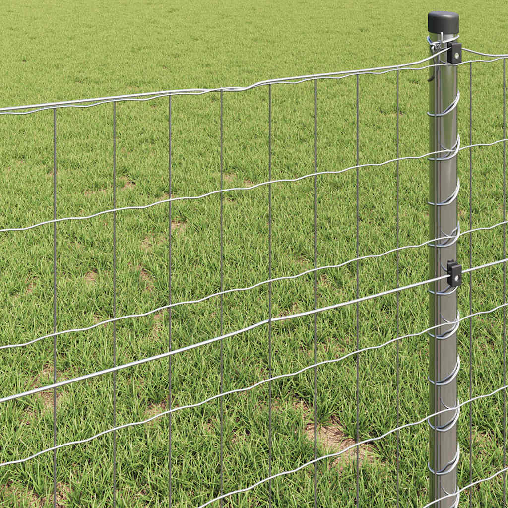 Eurozaun Silber 0,6 x 50 m Feuerverzinktes Eisen