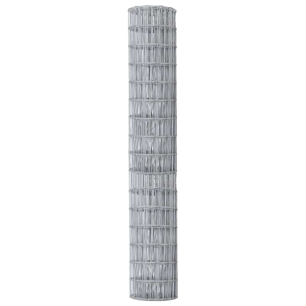Eurozaun Silber 1.5 x 10 m Feuerverzinktes Eisen