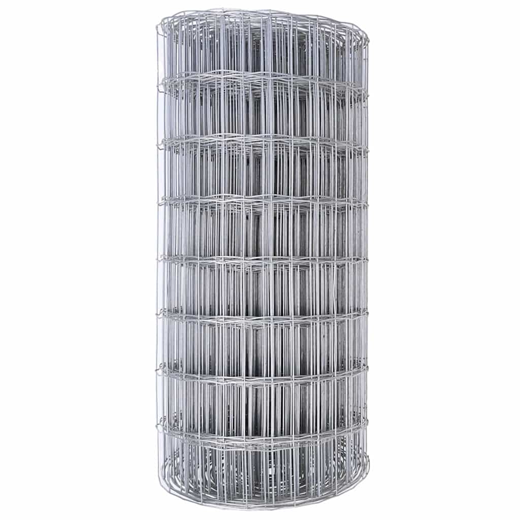 Eurozaun Silber 0,6 x 25 m Feuerverzinktes Eisen