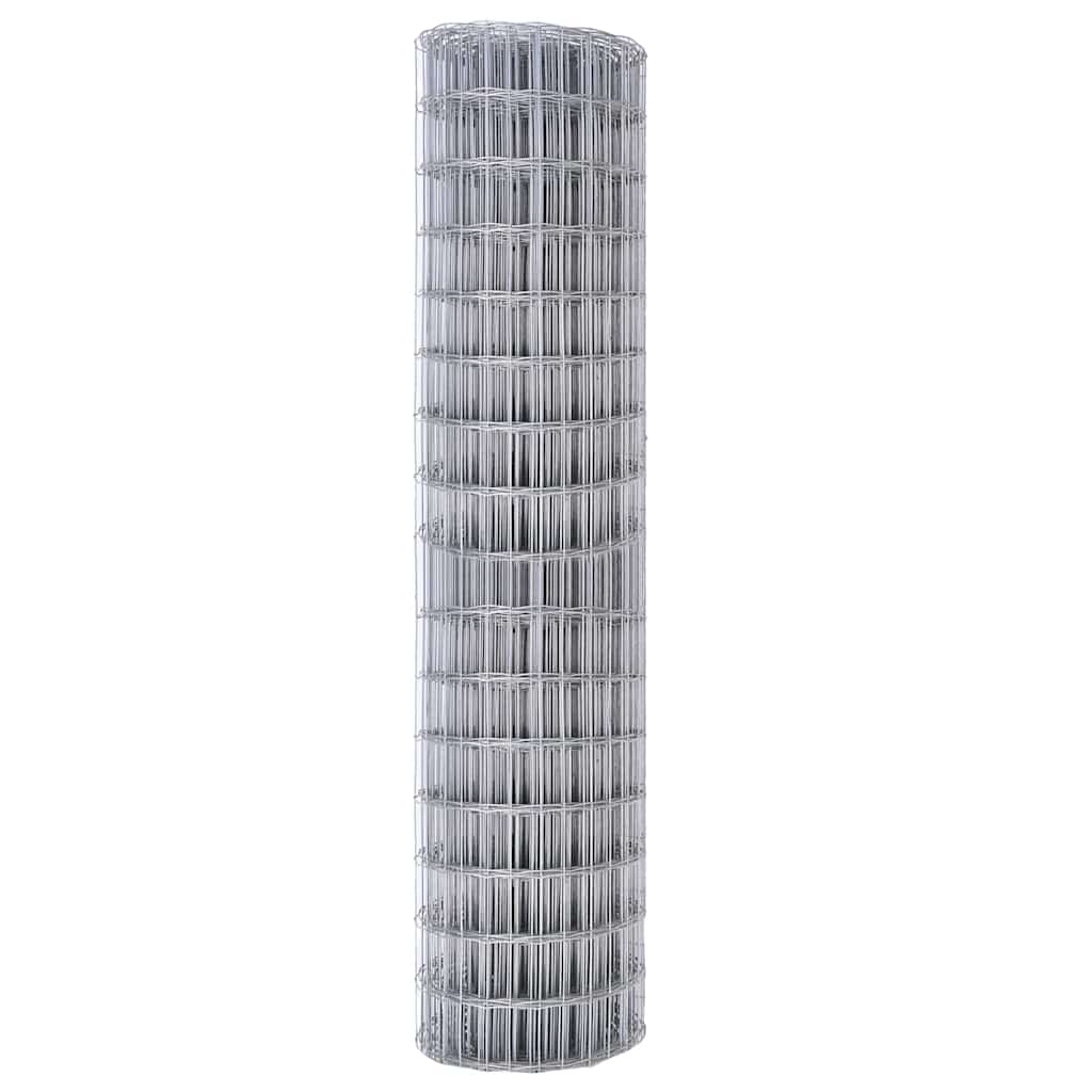 Eurozaun Silber 1 x 25 m Feuerverzinktes Eisen