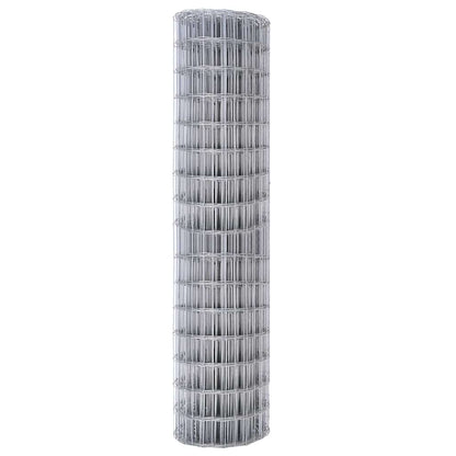Eurozaun Silber 1 x 25 m Feuerverzinktes Eisen