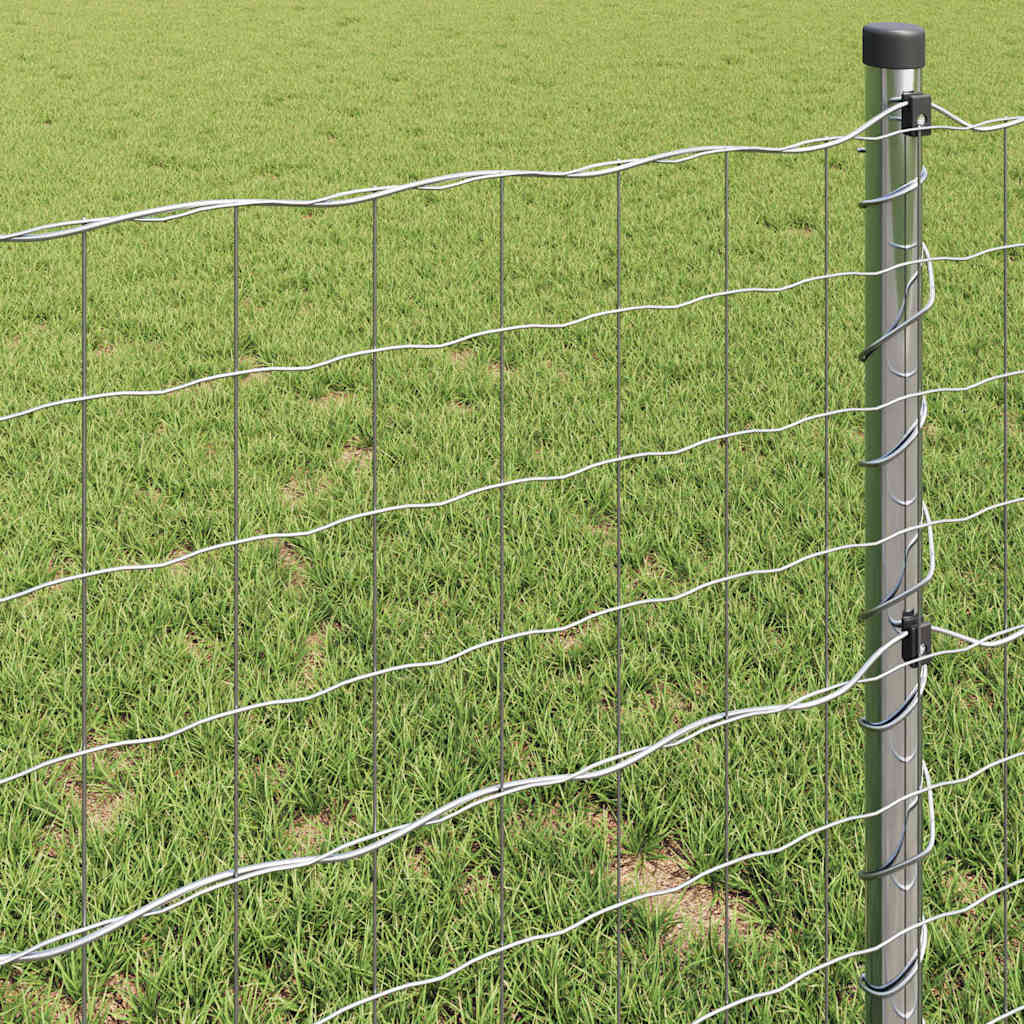 Eurozaun Silber 0,6 x 50 m Feuerverzinktes Eisen