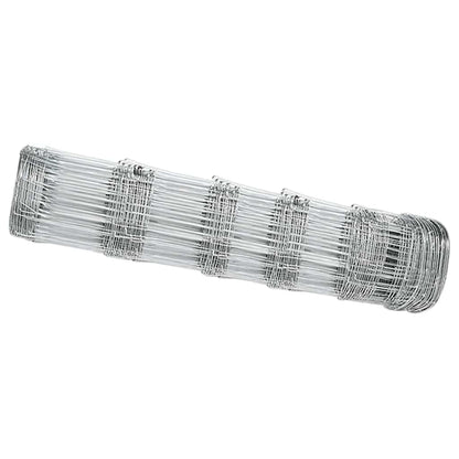 Wildzaun Silber 25 x 0,8 m Verzinkter Stahl