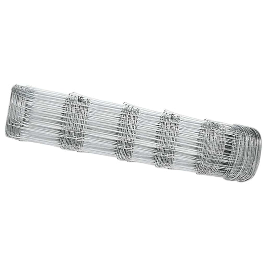 Wildzaun Silber 25 x 0,8 m Verzinkter Stahl
