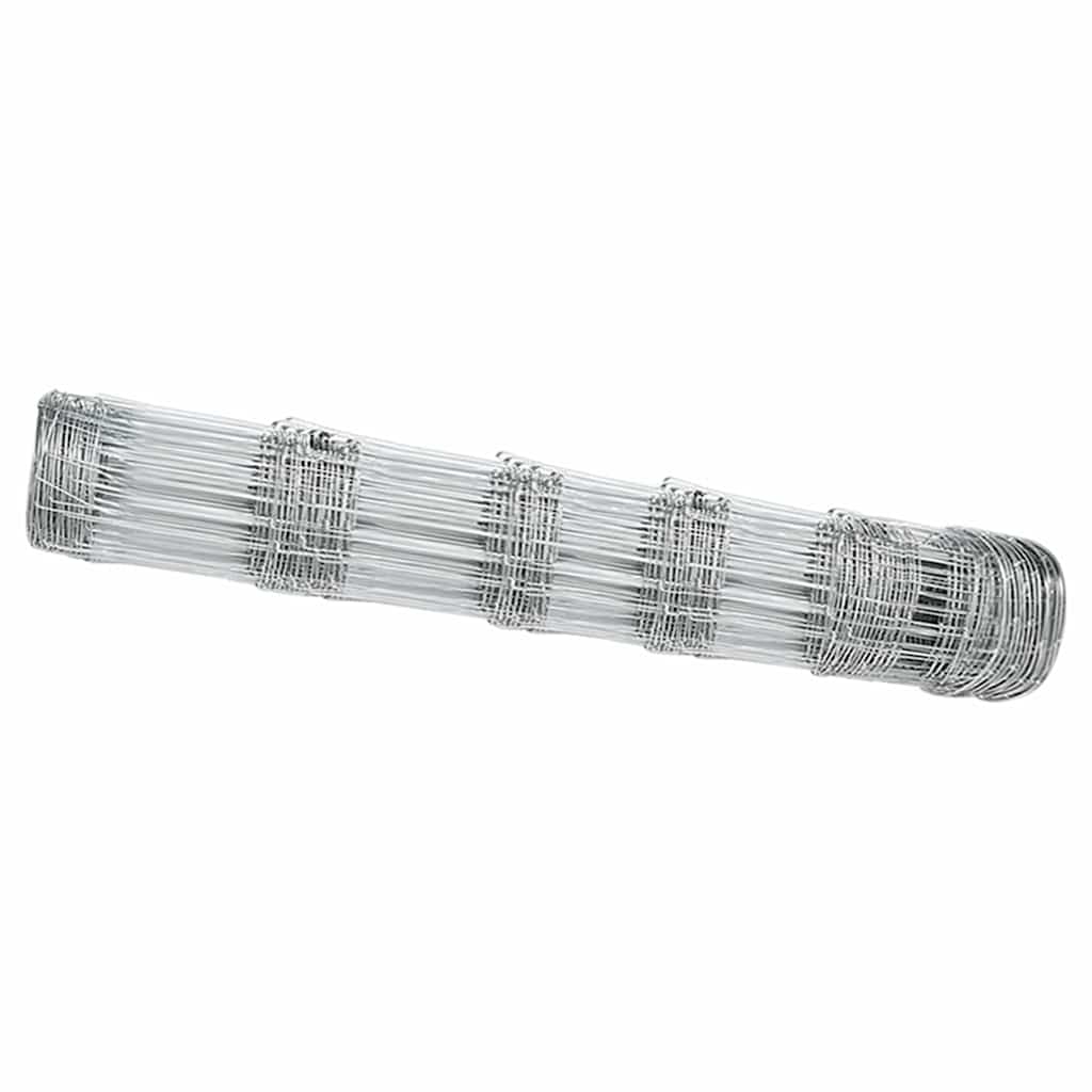 Wildzaun Silber 25 x 0.8 m Verzinkter Stahl