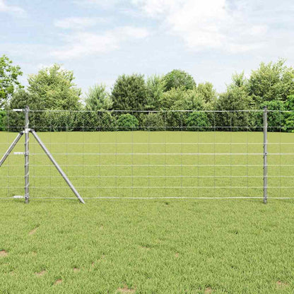 Wildzaun Silber 25 x 0.8 m Verzinkter Stahl