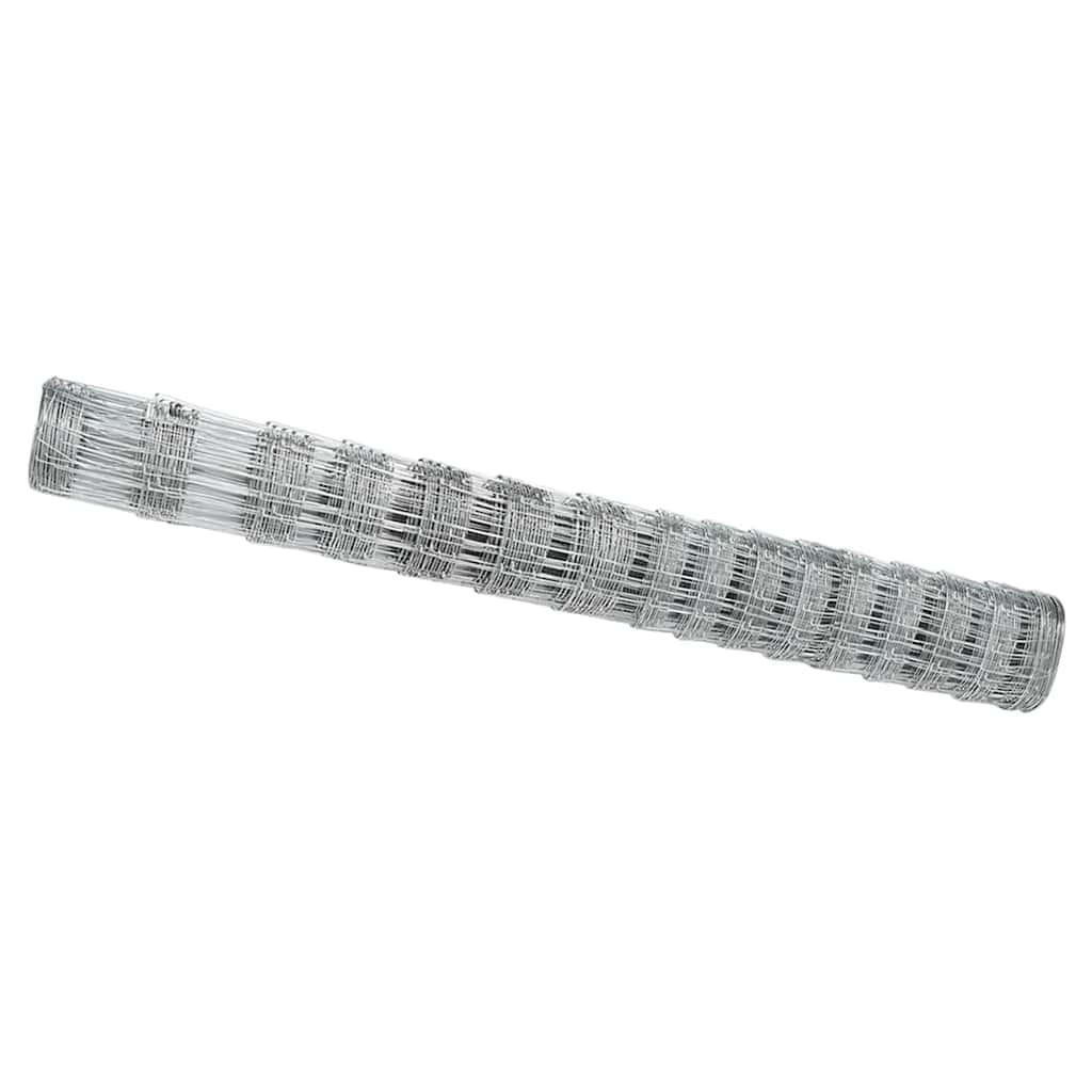 Wildzaun Silber 25 x 1,2 m Verzinkter Stahl