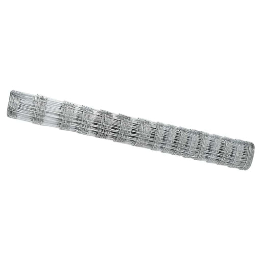 Wildzaun Silber 25 x 1,2 m Verzinkter Stahl
