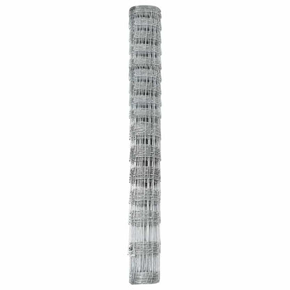 Wildzaun Silber 25 x 1,2 m Verzinkter Stahl