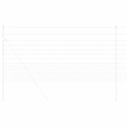 Wildzaun Silber 25 x 1,2 m Verzinkter Stahl