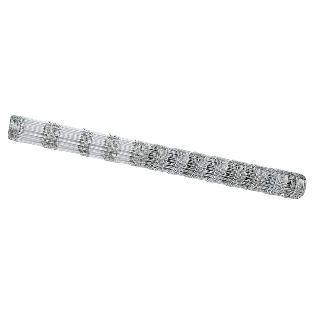 Wildzaun Silber 25 x 1.4 m Verzinkter Stahl