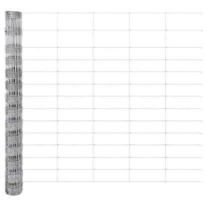 Wildzaun Silber 25 x 1.4 m Verzinkter Stahl