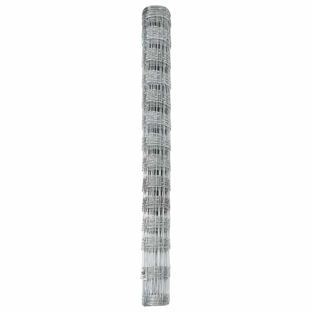 Wildzaun Silber 25 x 1.4 m Verzinkter Stahl