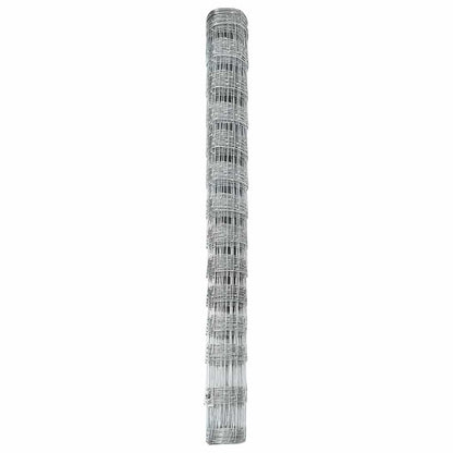 Wildzaun Silber 25 x 1.4 m Verzinkter Stahl