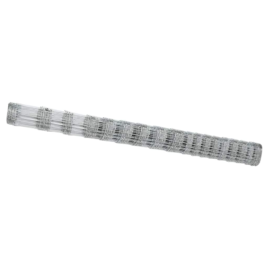 Wildzaun Silber 25 x 1.5 m Verzinkter Stahl