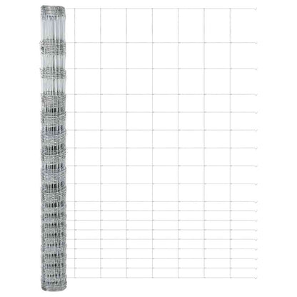 Wildzaun Silber 25 x 1.5 m Verzinkter Stahl