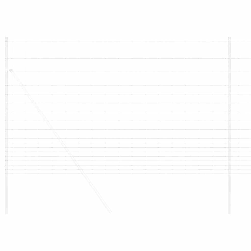 Wildzaun Silber 25 x 1.5 m Verzinkter Stahl